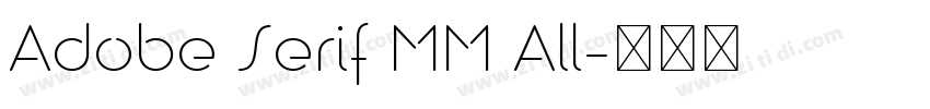 Adobe Serif MM All字体转换